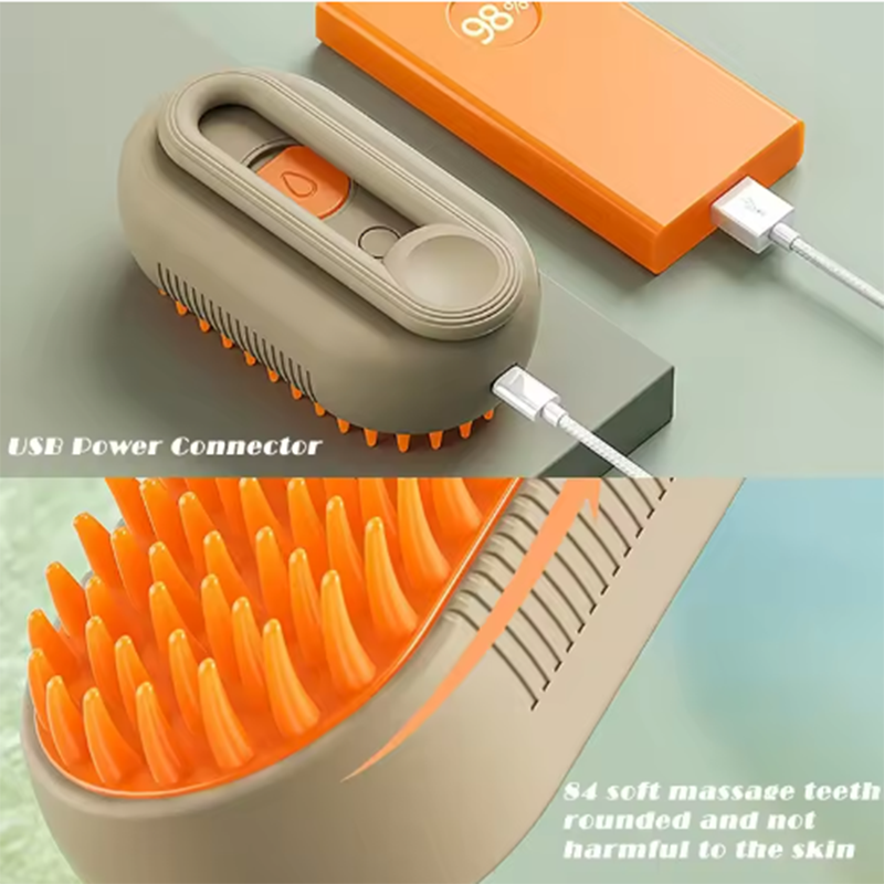 3 in 1 Kattenkam Massageborstel