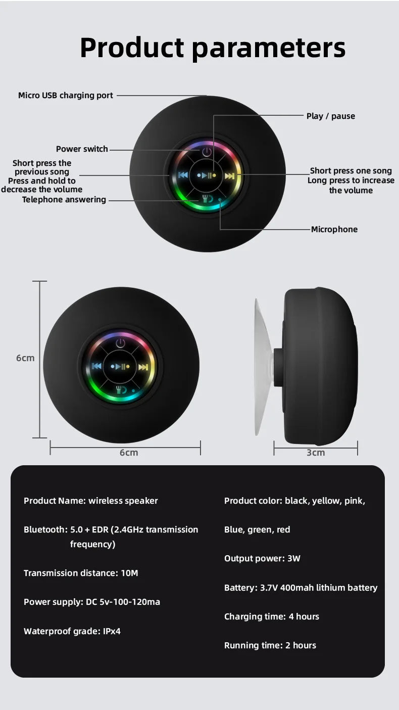 Draadloze Douche Speaker