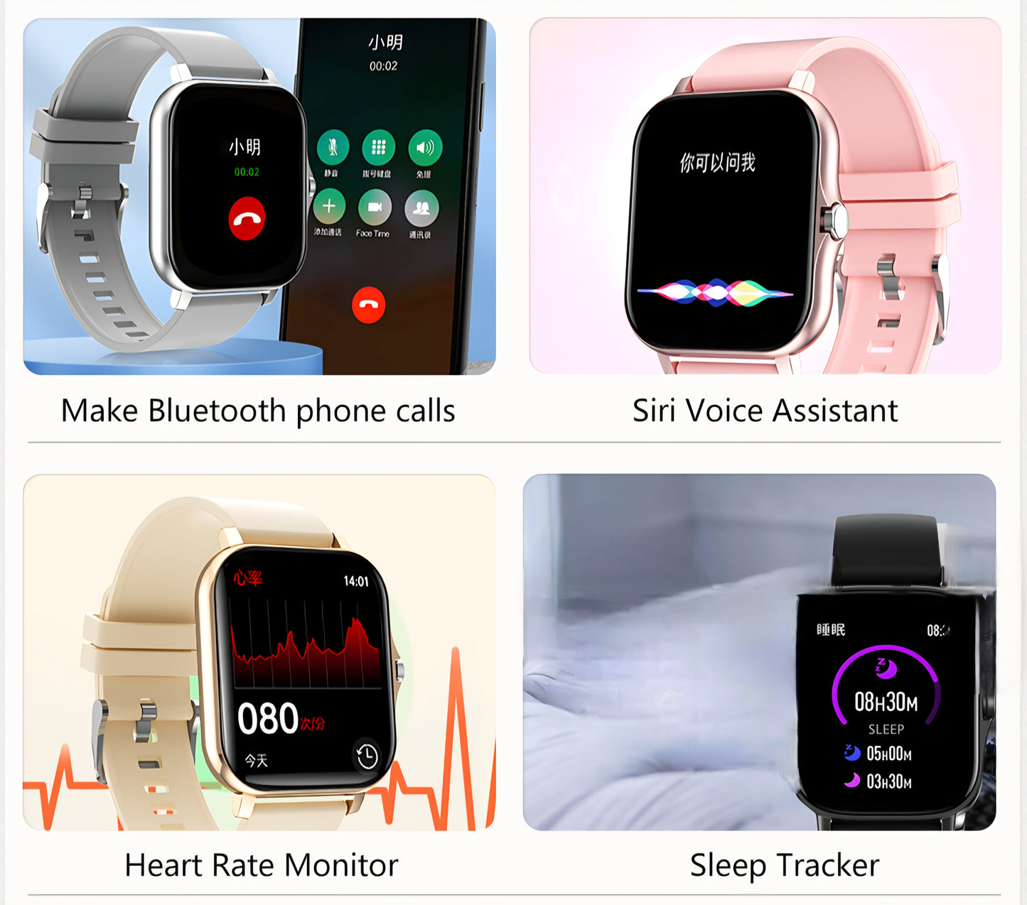 Smartwatch voor Volwassenen en Kinderen