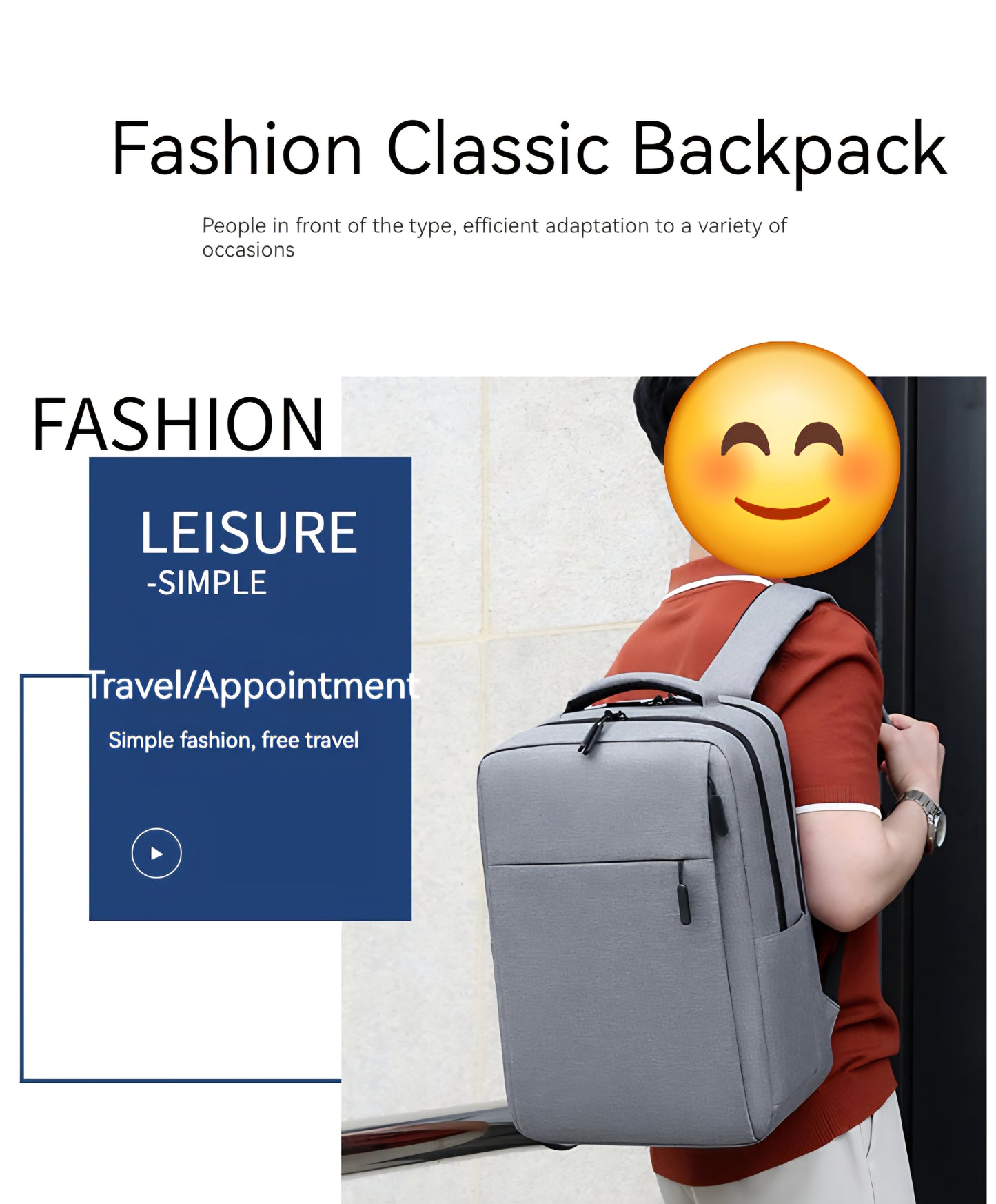 Waterdichte Rugzak Laptoptas Oplaadbaar Met Usb Kabel