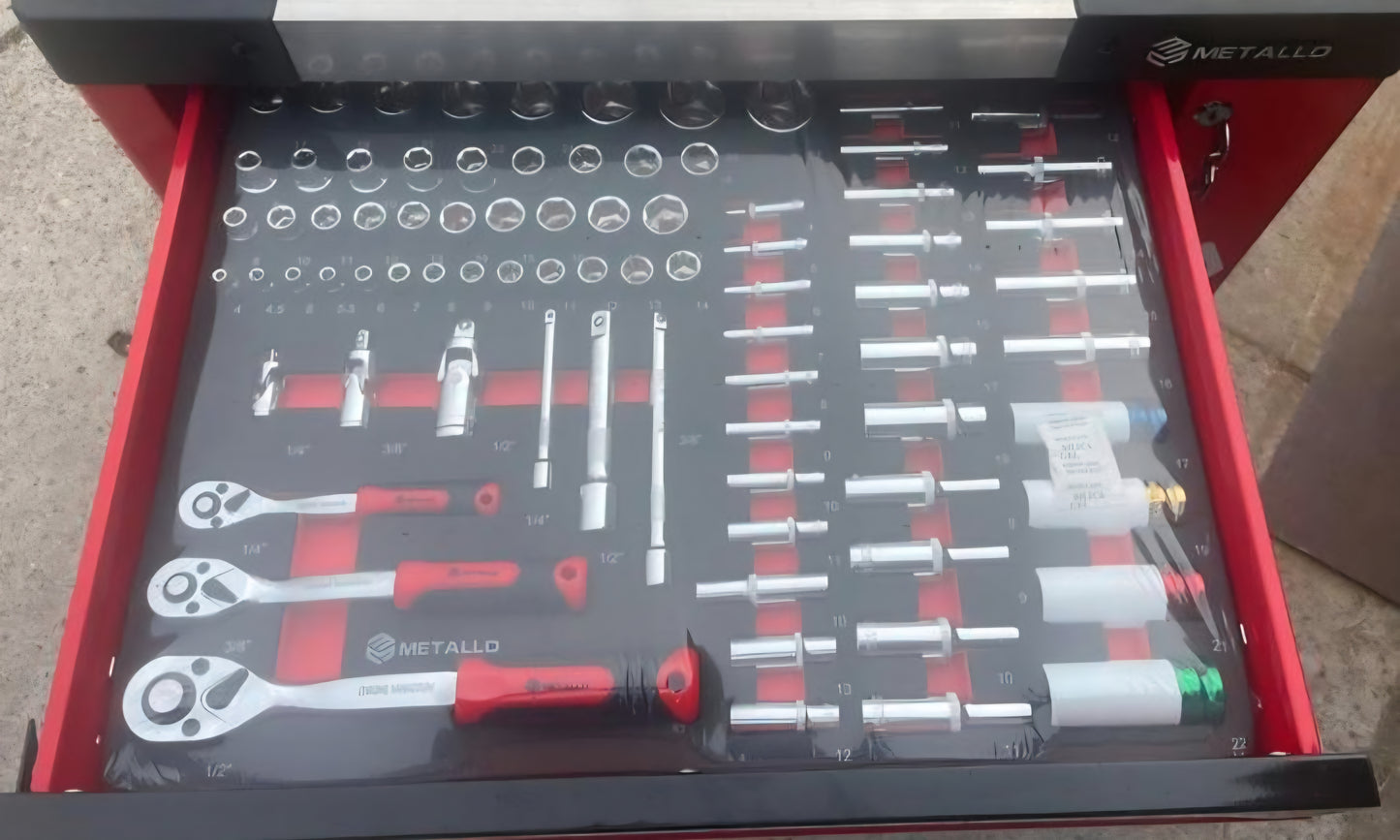 Metallo Gevulde Gereedschapswagen 7 Laden