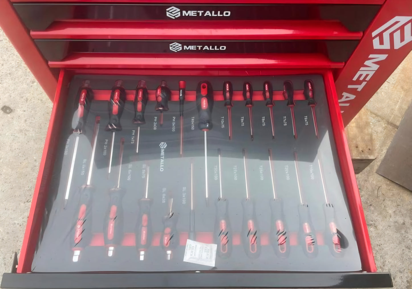 Metallo Gevulde Gereedschapswagen 7 Laden